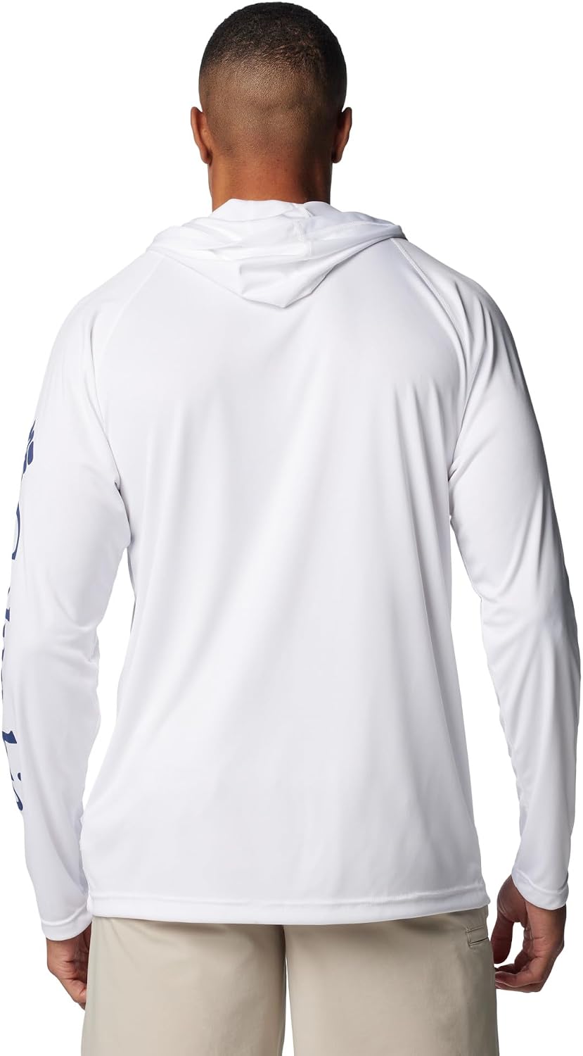 Columbia Men's Terminal Tackle Hoodie White/Nightshade Logo 6X