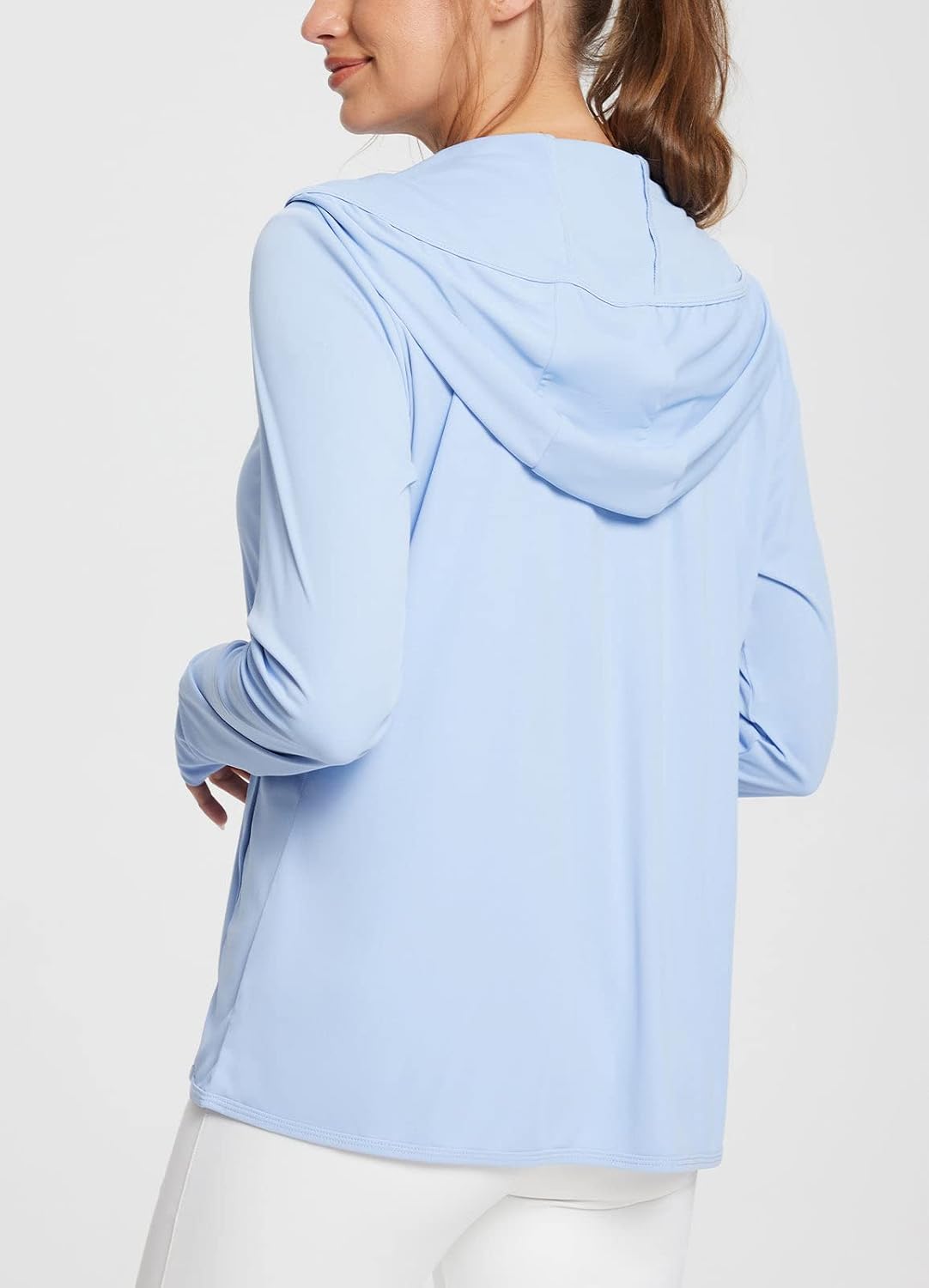baleaf Women's Sun Protection Jacket Hoodie Clothing Lightweight Long Sleeve Sun Cover Up Shirt Kentucky Blue Medium